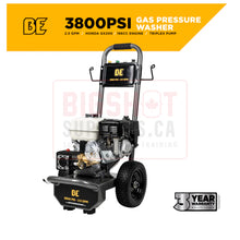 Load image into Gallery viewer, 3,800 PSI - 2.5 GPM Cold Water Gas Pressure Washer with Honda GX200 Engine and Triplex AR Pump