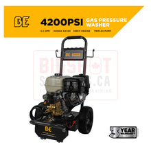 Load image into Gallery viewer, 4,200 PSI - 4.2 GPM Cold Water Gas Pressure Washer with Honda GX390 Engine and Comet Triplex Pump