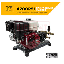 Load image into Gallery viewer, 4,200 PSI - 4.2 GPM Cold Water Gas Pressure Washer with Honda GX390 Engine and General Triplex Pump
