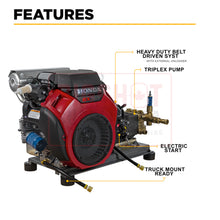 Load image into Gallery viewer, 4,200 PSI - 8.5 GPM Cold Water Gas Pressure Washer with Honda GX690 Engine and Triplex AR Pump