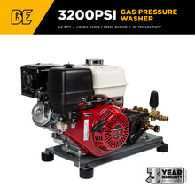 Load image into Gallery viewer, 3,200 PSI 5.2 GPM Cold Water Gas Pressure Washer Honda GX390 Engine and General Triplex Pump