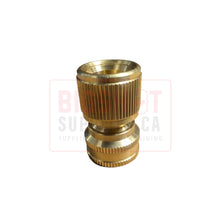 Load image into Gallery viewer, Brass Garden Hose Thread Straight-Thru Deluxe Quick Connect ( for 9mm Plug )