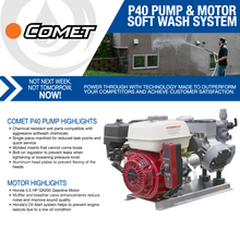 Load image into Gallery viewer, Comet P40 - 11.0 GPM - 300 PSI Gas Soft Wash Unit