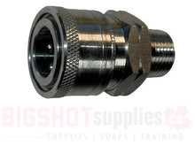 Load image into Gallery viewer, 3/8&quot; QC Coupler SS MNPT
