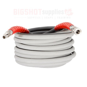 Pressure Hose - 50' Grey - Non Marking (Hot Water) (6000 PSI - 2 Wire Hose)