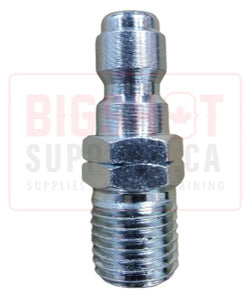 1/4" QD Plug Steel MNPT