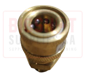 BRASS COUPLER 1/4"MPT