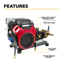 Load image into Gallery viewer, 4,000 PSI - 8.2 GPM Cold Water Gas Pressure Washer with Honda GX690 Engine and General Triplex Pump
