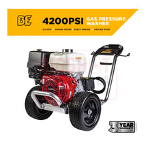 Load image into Gallery viewer, 4,200 PSI - 4.2 GPM Cold Water Gas Pressure Washer with Honda GX390 and General Triplex Pump
