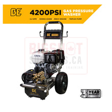 Load image into Gallery viewer, 4,200 PSI - 4.2 GPM Cold Water Gas Pressure Washer with Honda GX390 Engine and General Triplex Pump
