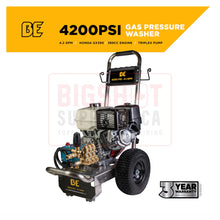 Load image into Gallery viewer, 4,200 PSI - 4.2 GPM Cold Water Gas Pressure Washer with Honda GX390 Engine and Cat Triplex Pump

