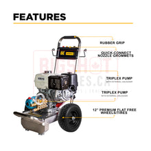 Load image into Gallery viewer, 4,200 PSI - 4.2 GPM Cold Water Gas Pressure Washer with Honda GX390 Engine and Cat Triplex Pump
