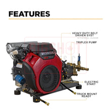 Load image into Gallery viewer, 5,000 PSI - 5.0 GPM Cold Water Gas Pressure Washer with Honda GX690 Engine and Triplex Pump
