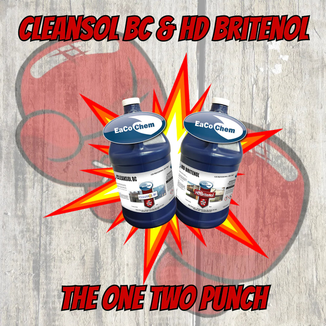 HD Britenol & Cleansol BC - 2 Step - 1 Gallon Bundle
