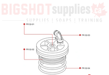 Load image into Gallery viewer, FR11 FLOW RED RO HOUSING BASE CAP SET FOR FLOW RED + ( 2021-Current )
