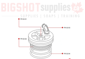 FR11 FLOW RED RO HOUSING BASE CAP SET FOR FLOW RED + ( 2021-Current )