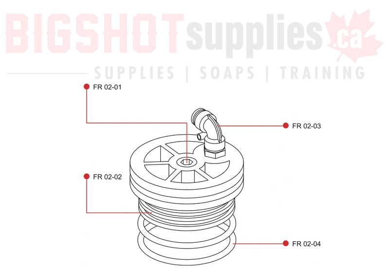 FR02 FLOW RED RO CAP KIT – Big Shot Supplies