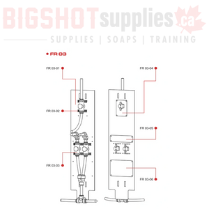 FR03 FLOW RED BACK PANEL KIT FOR FLOW RED+