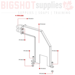 FR09 FLOW RED+ REINFORCEMENT BRACKET SET