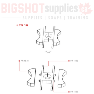 FR10 FLOW RED+ RO HOUSING MOUNT BRACKET SET