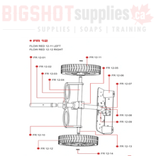 Load image into Gallery viewer, FR12-09 FLOW RED BASE PLATE BRACKET to STEM
