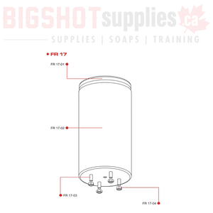 FR17 FLOW RED DI TANK HOUSING STAINLESS SLEEVE SET