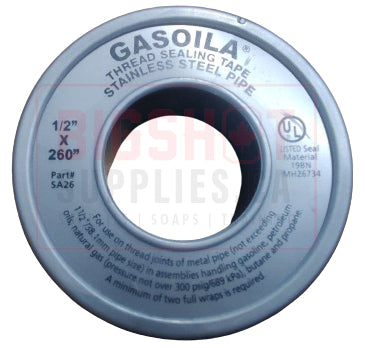Gasoila HD Grey PTFE Tape (Stainless Steel)