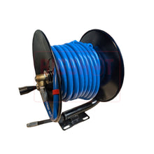 Load image into Gallery viewer, Manual Rewind Reel with 50ft of Pressure Hose - 4000 PSI
