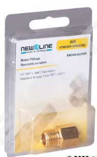 Brass Male NPT x Female NPT Adapter