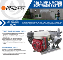 Load image into Gallery viewer, Comet P40 - 11.0 GPM - 300 PSI Gas Soft Wash Unit
