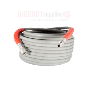 Pressure Hose - 100' Grey - Non-Marking (Hot Water)(6000 PSI - 2 Wire Hose)
