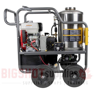 4,000 PSI - 4.0 GPM Hot Water Pressure Washer with Honda GX390 Engine and Belt Driven General Triplex Pump