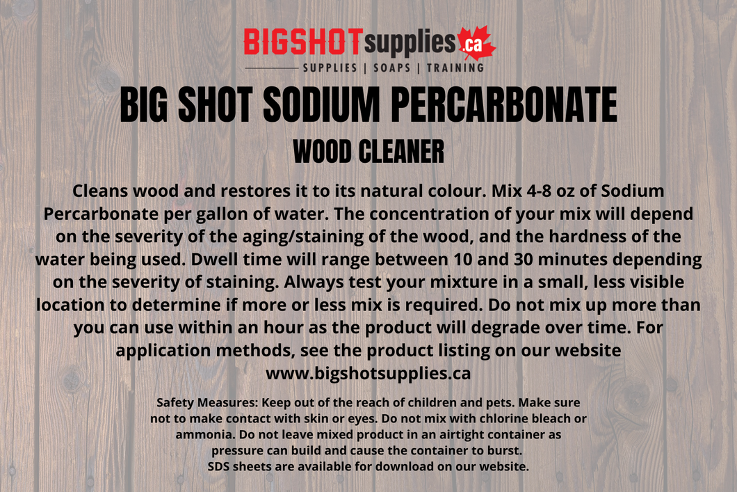 Sodium Percarbonate 32 oz (2.5lbs)