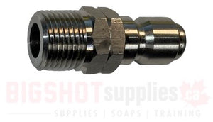 3/8" QD Plug SS MNPT