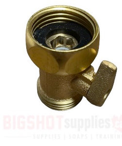 Brass Garden Hose Thread Straight Shut-Off