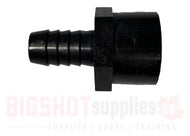 Black Polypropylene Barb x Female NPT