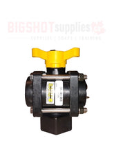 Load image into Gallery viewer, 3/4&quot; Banjo 3-Way Bottom Load Poly Ball Valves w/Straight Handle

