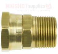 Brass Male NPT x Swivel Female GHT