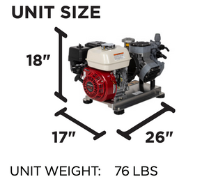 Comet P40 - 11.0 GPM - 300 PSI Gas Soft Wash Unit