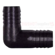 90 Degree Elbow Black Polypropylene Hose Mender/Splicer (Barb X Barb)